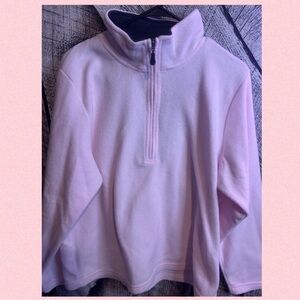Women's Light Pink Quarter-Zip Sweatshirt